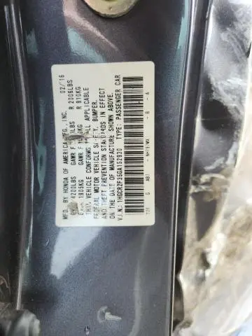 2016 HONDA ACCORD LX  