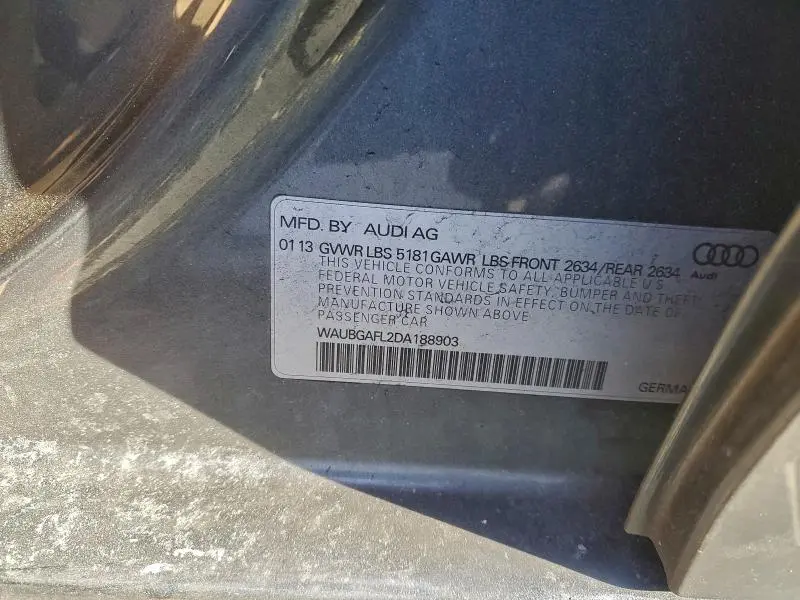 2013 AUDI S4 PREMIUM PLUS  