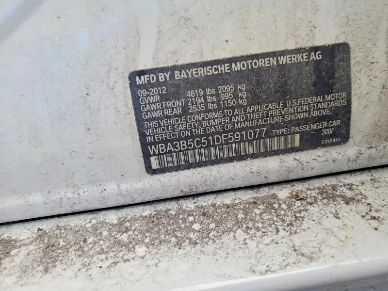 2013 BMW 328 XI SULEV  