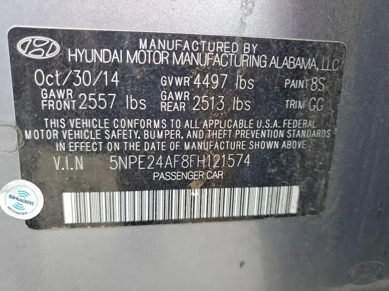2015 HYUNDAI SONATA SE  