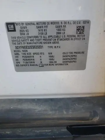 2014 CADILLAC SRX LUXURY COLLECTION  