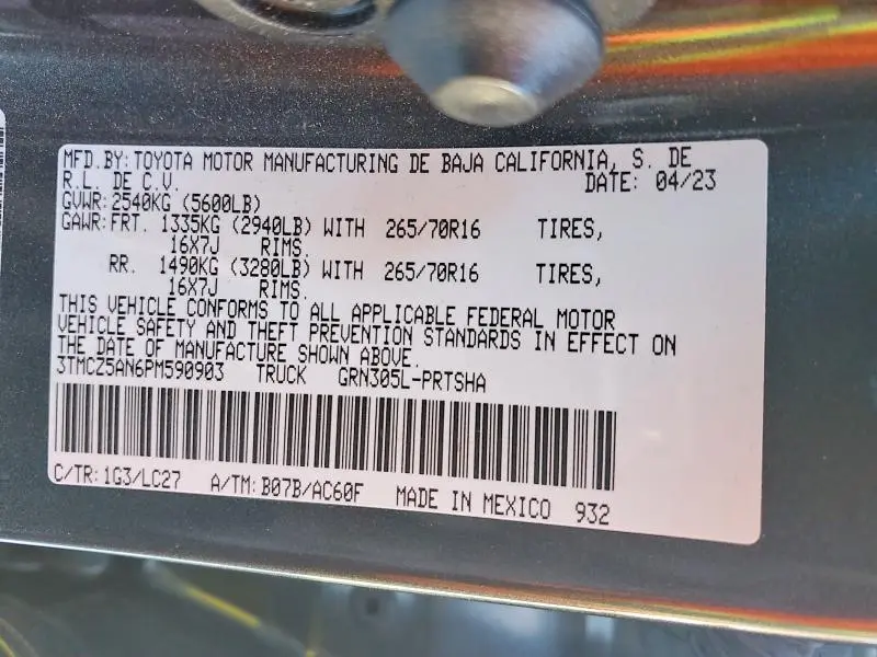 2023 TOYOTA TACOMA DOUBLE CAB  