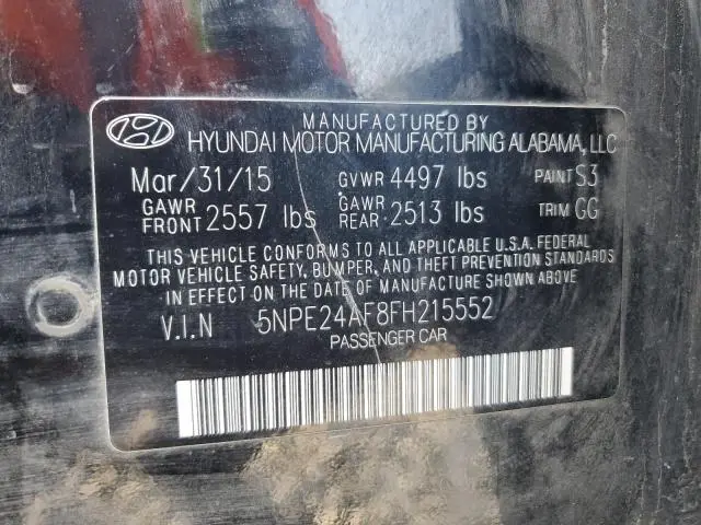 2015 HYUNDAI SONATA SE  