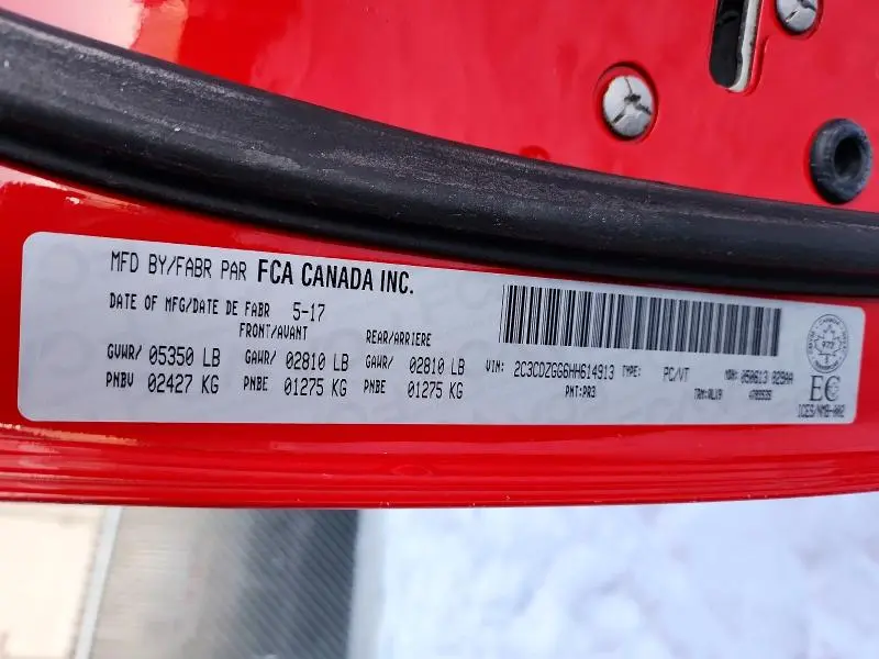 2017 DODGE CHALLENGER GT  