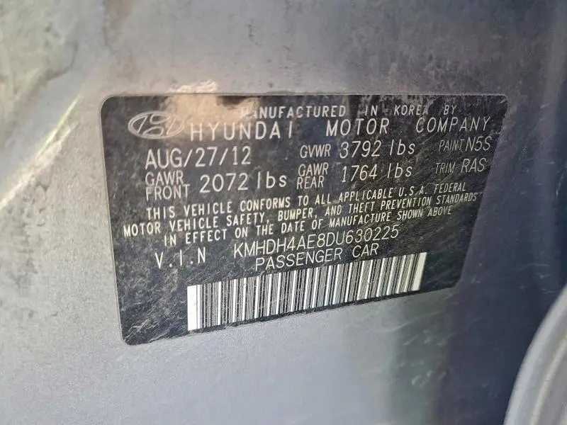 2013 HYUNDAI ELANTRA GLS  