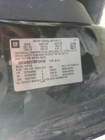 2013 CHEVROLET TAHOE K1500 LT  