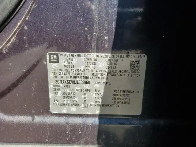 2018 CHEVROLET EQUINOX LT  