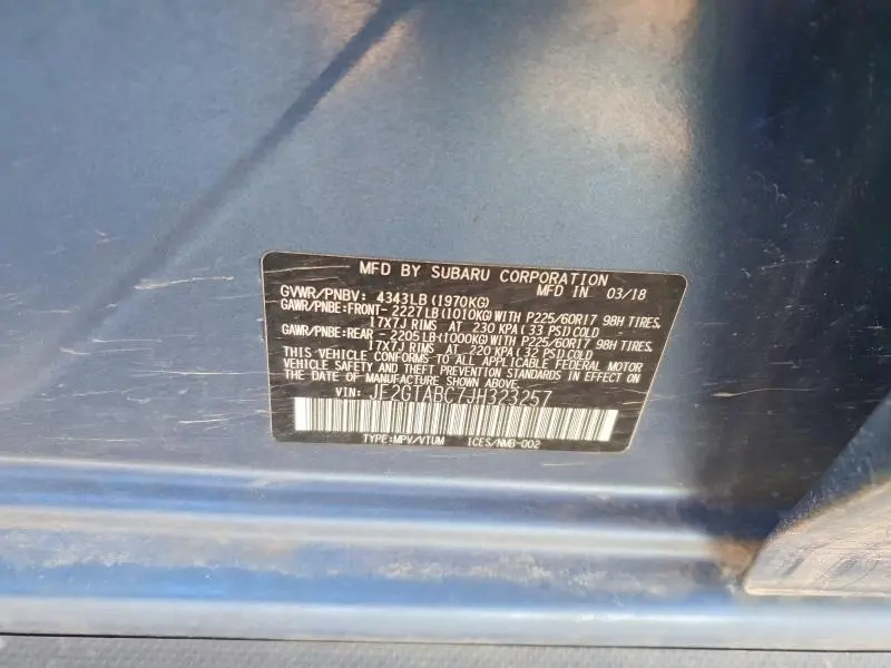 2018 SUBARU CROSSTREK PREMIUM  