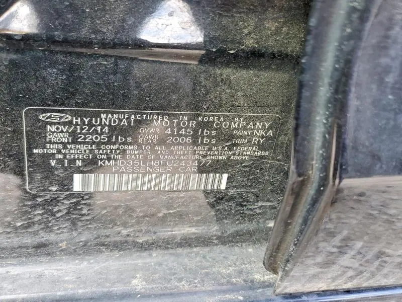 2015 HYUNDAI ELANTRA GT BASE  
