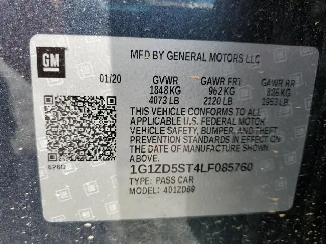2020 CHEVROLET MALIBU LT  