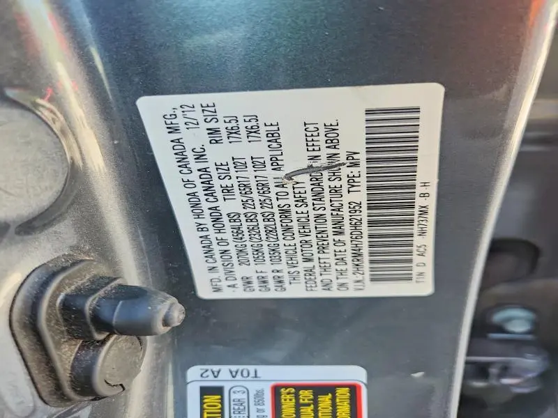2013 HONDA CR-V EXL  