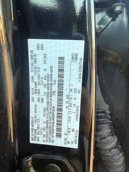 2018 FORD F150 SUPERCREW  