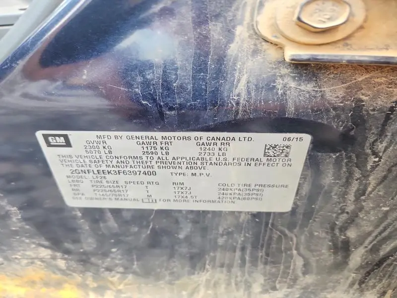 2015 CHEVROLET EQUINOX LS  