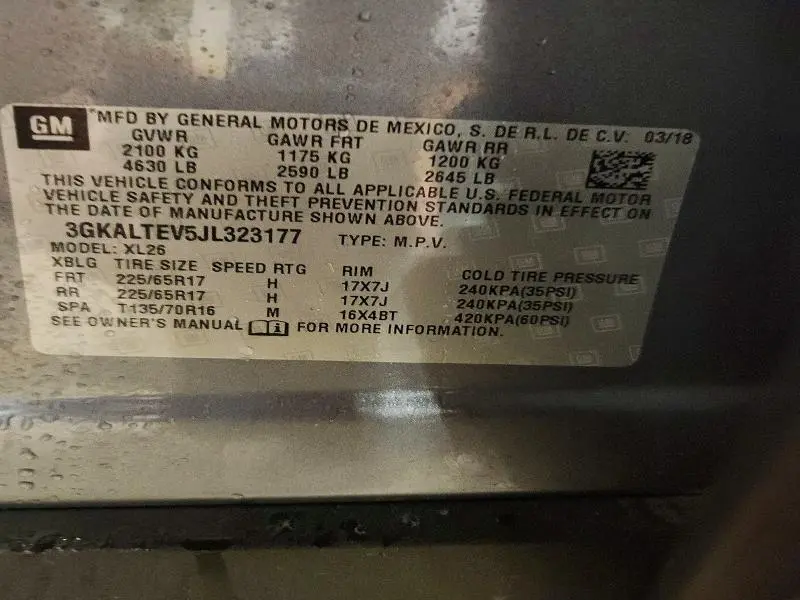 2018 GMC TERRAIN SLE  