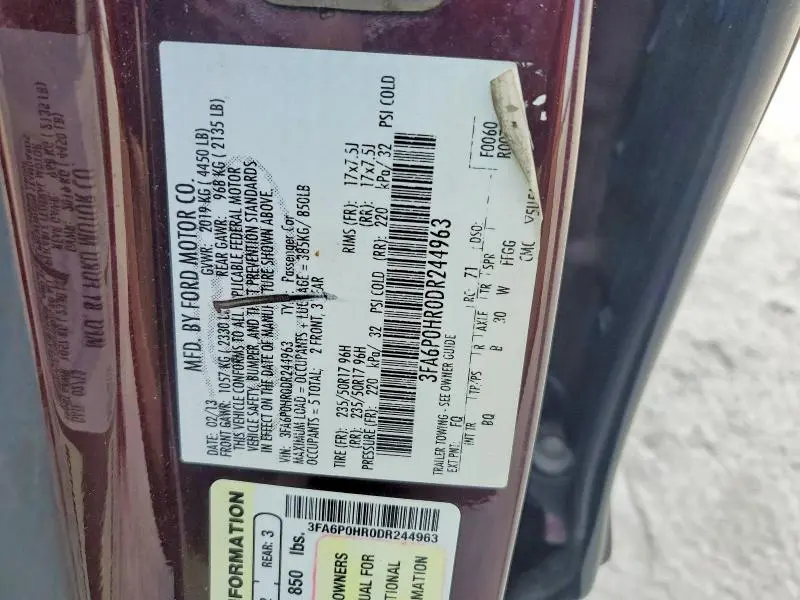 2013 FORD FUSION SE  