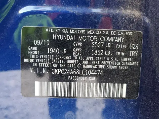 2020 HYUNDAI ACCENT SE  