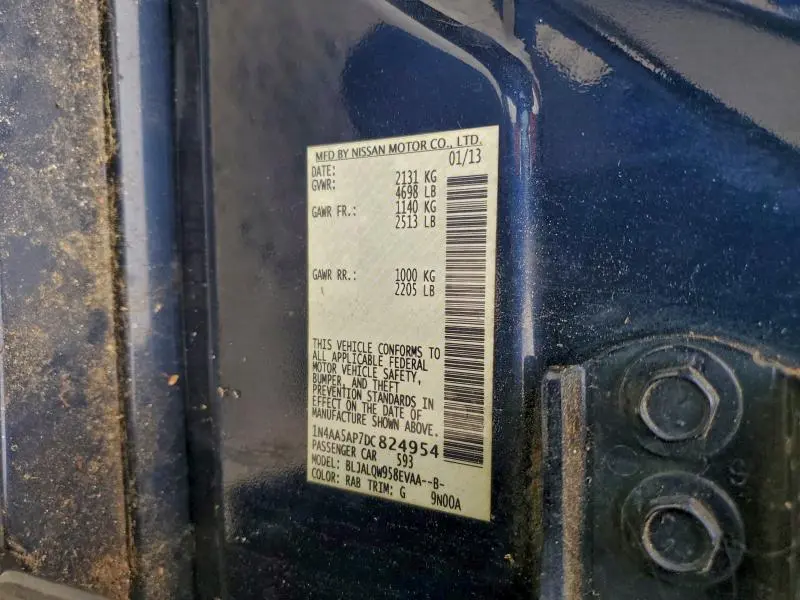 2013 NISSAN MAXIMA S  