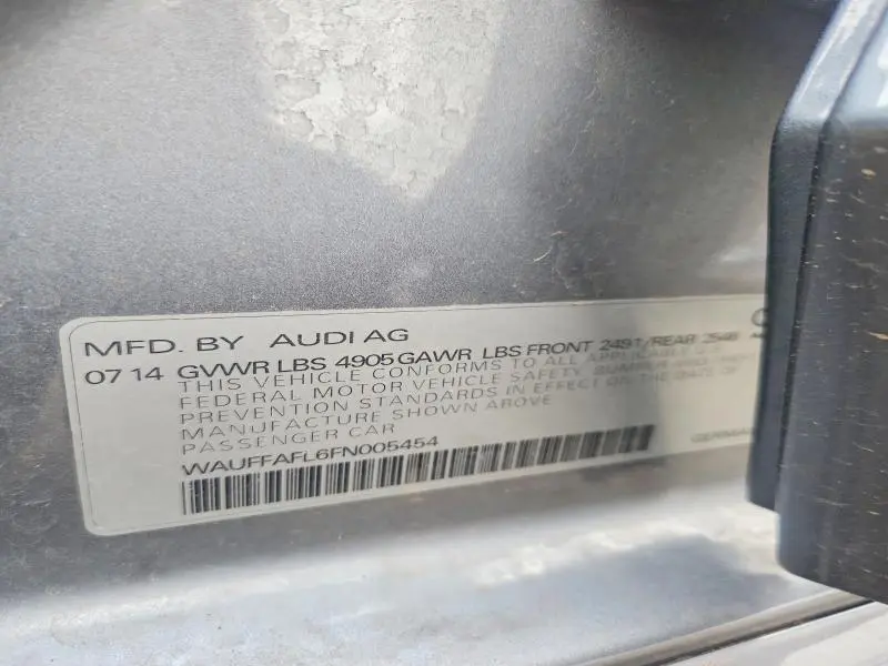 2015 AUDI A4 PREMIUM PLUS  