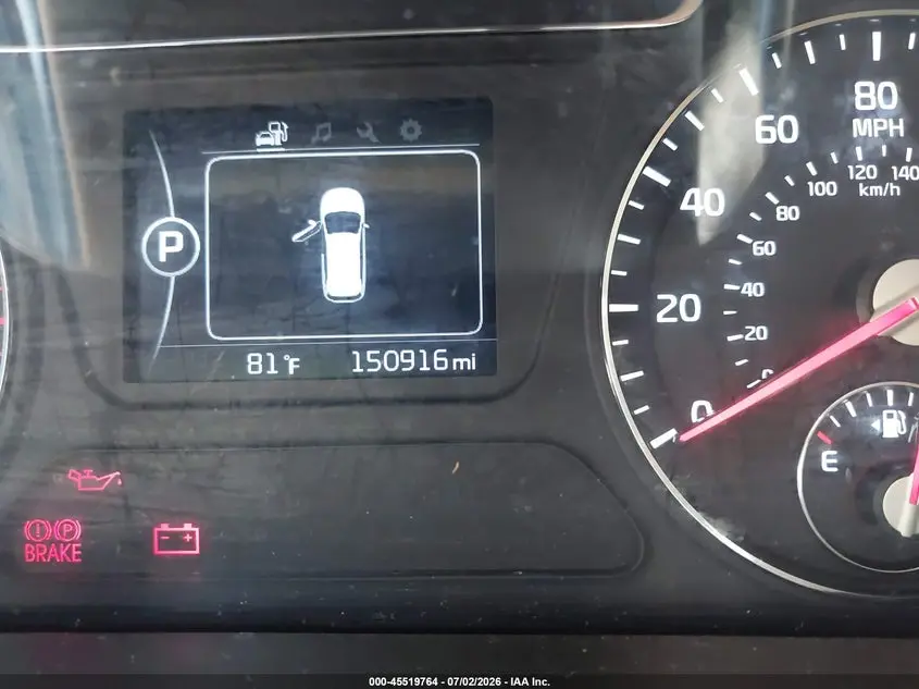 2016 KIA SORENTO 2.4L LX