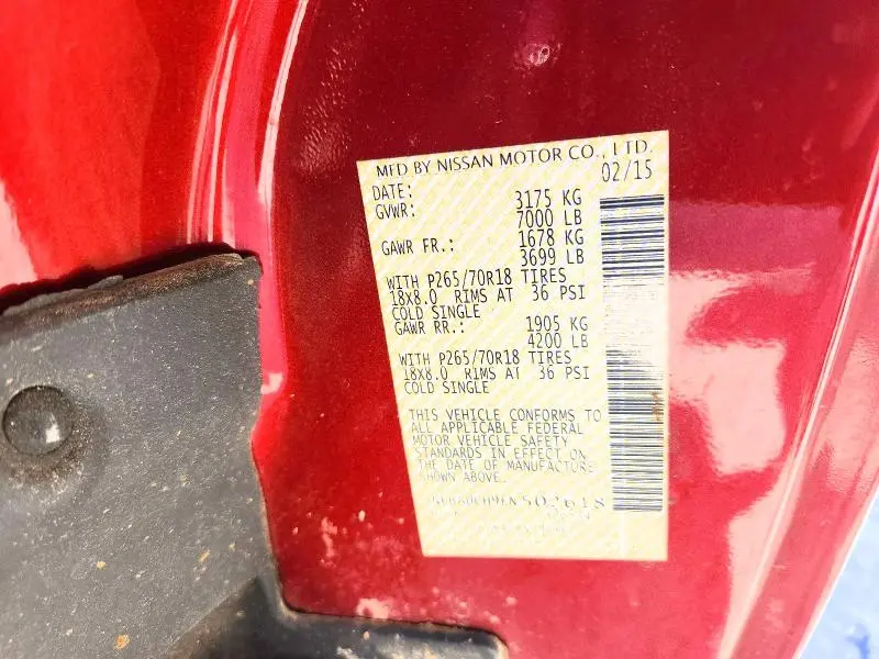 2015 NISSAN TITAN S  