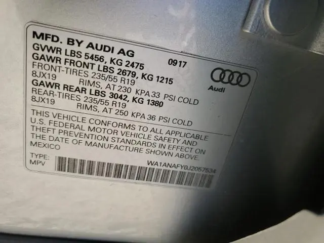 2018 AUDI Q5 PREMIUM  