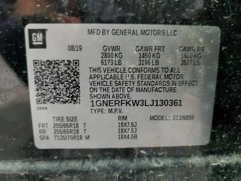 2020 CHEVROLET TRAVERSE LS  