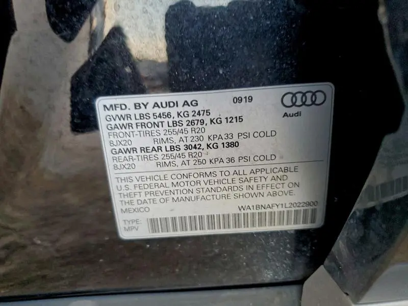 2020 AUDI Q5 PREMIUM PLUS  