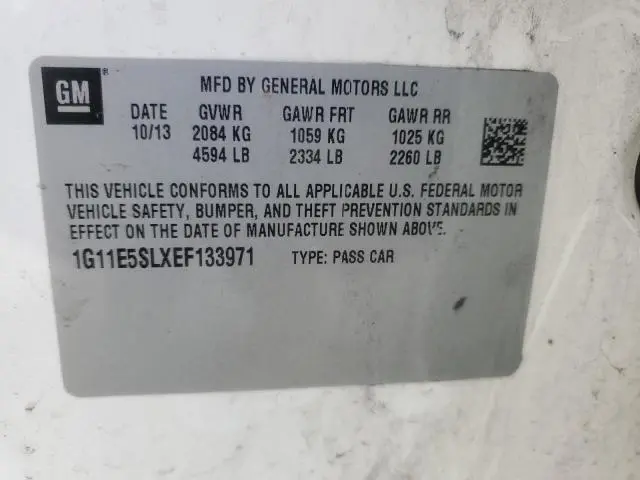 2014 CHEVROLET MALIBU 2LT  