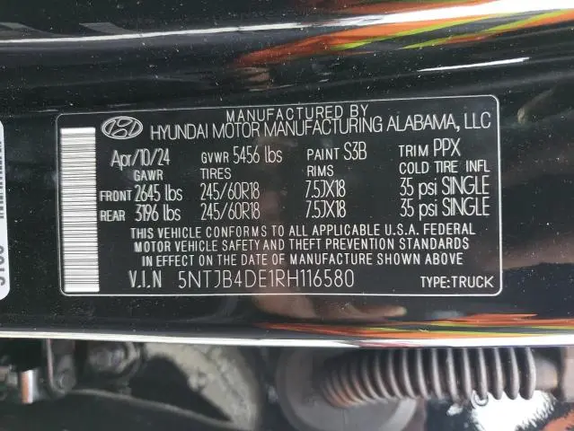 2024 HYUNDAI SANTA CRUZ SEL