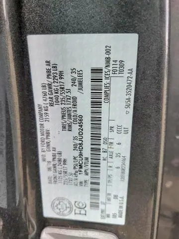 2018 FORD ESCAPE SEL  