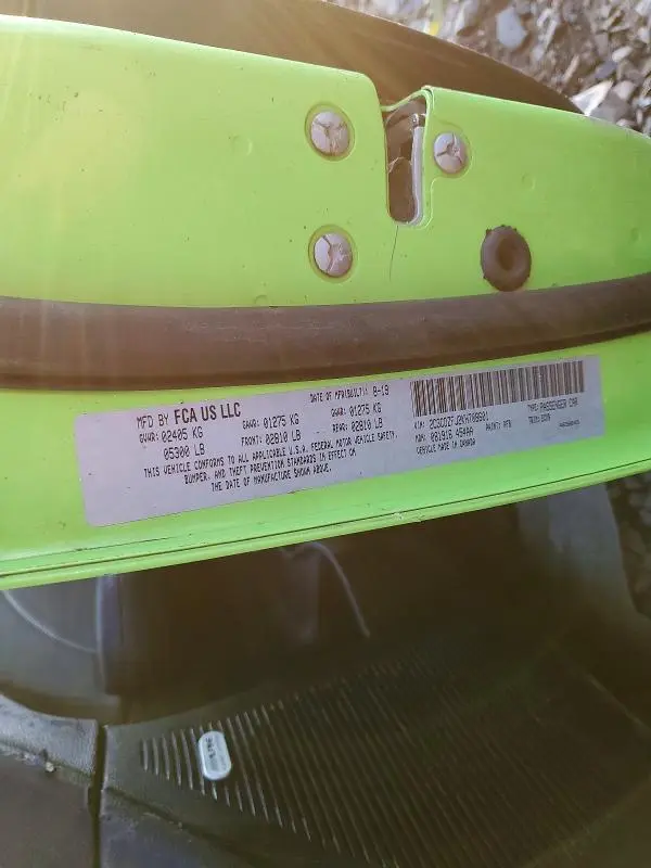 2019 DODGE CHALLENGER R  