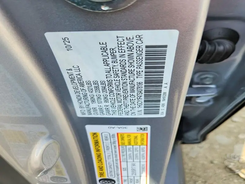 2025 HONDA ACCORD SE  