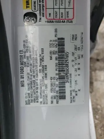 2011 FORD FUSION SEL  