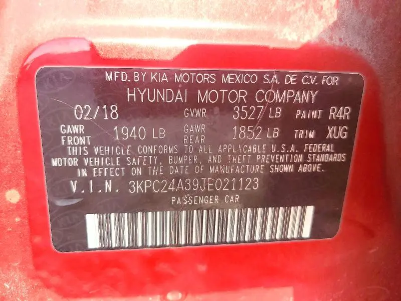 2018 HYUNDAI ACCENT SE  