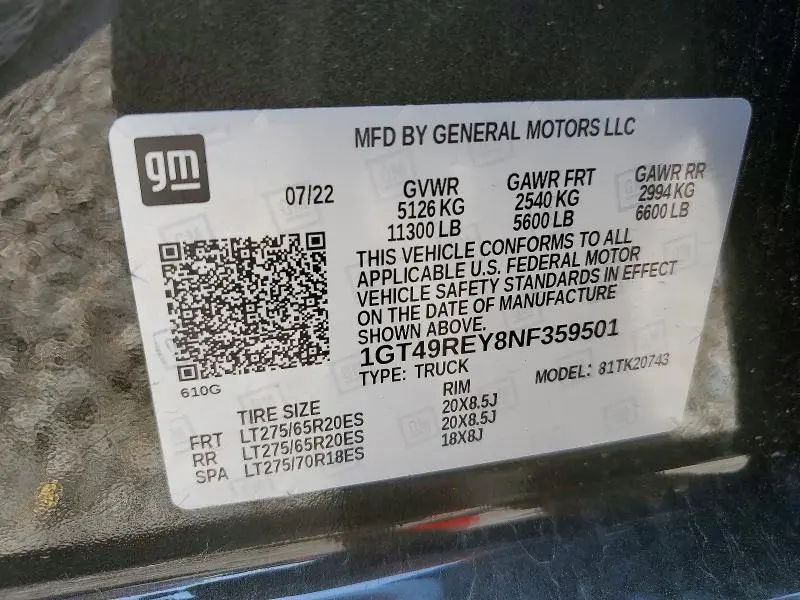 2022 GMC SIERRA K2500 DENALI  