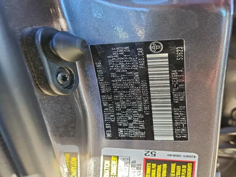 2018 TOYOTA CAMRY HYBRID  