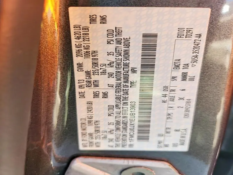 2014 FORD ESCAPE TITANIUM  