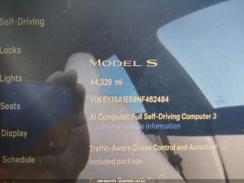 2022 TESLA MODEL S DUAL MOTOR ALL-WHEEL DRIVE