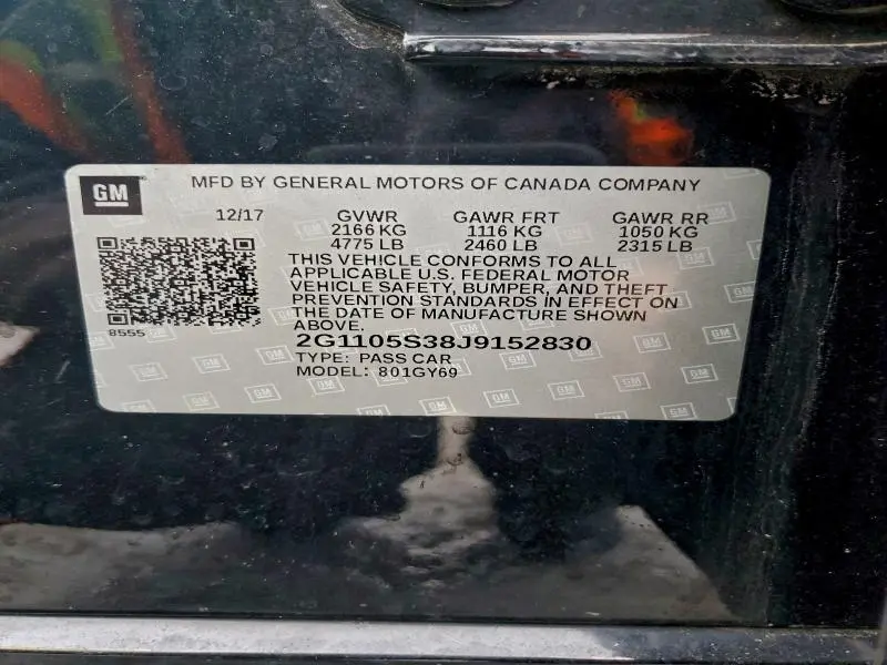 2018 CHEVROLET IMPALA LT  