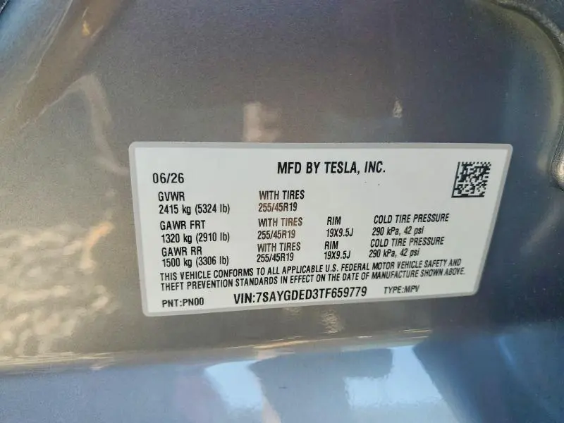 2026 TESLA MODEL Y   