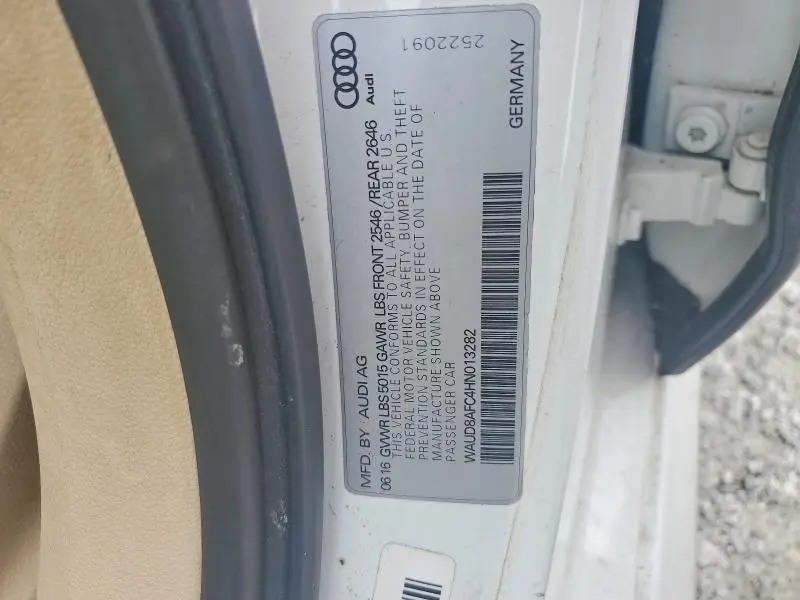 2017 AUDI A6 PREMIUM PLUS  