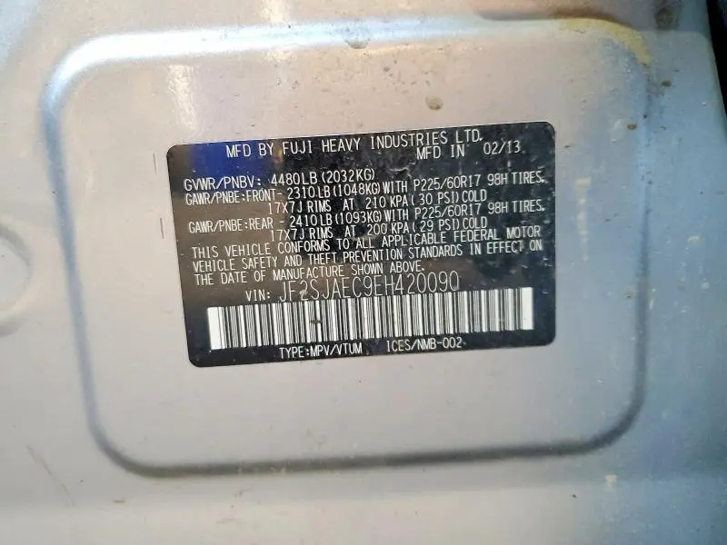 2014 SUBARU FORESTER 2.5I PREMIUM  