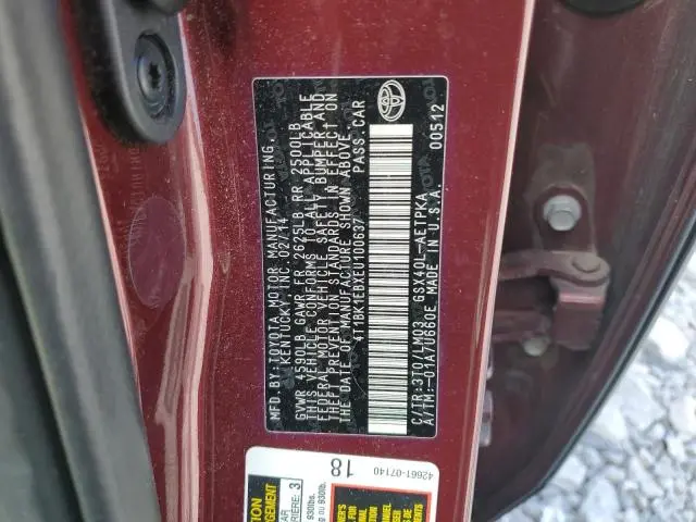 2014 TOYOTA AVALON BASE  