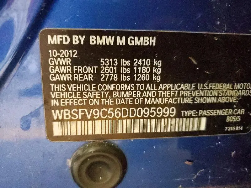 2013 BMW M5   