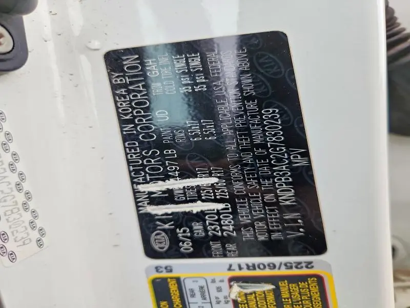 2016 KIA SPORTAGE LX  