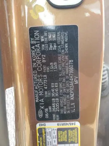 2017 KIA SPORTAGE SX  