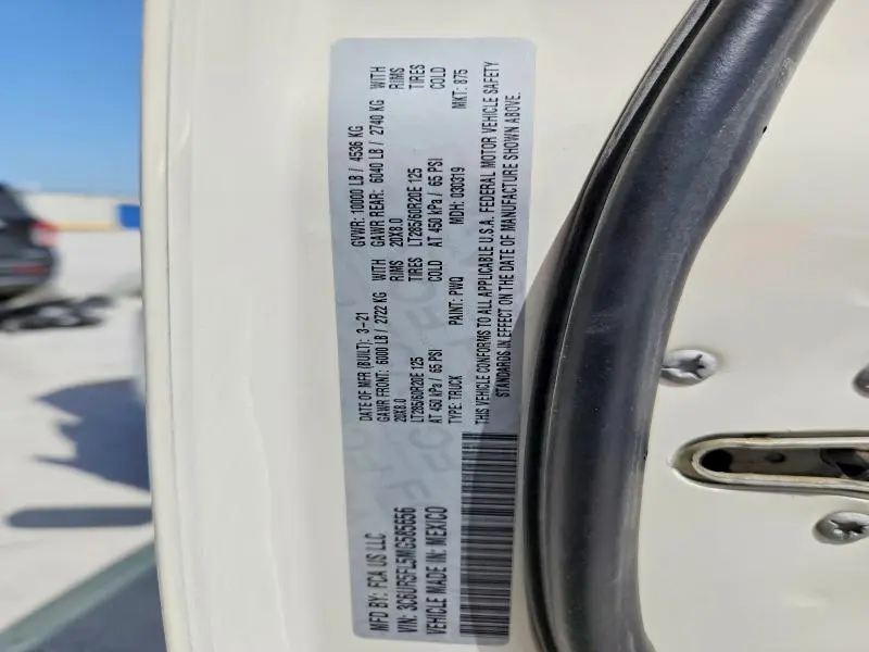 2021 RAM 2500 LARAMIE  