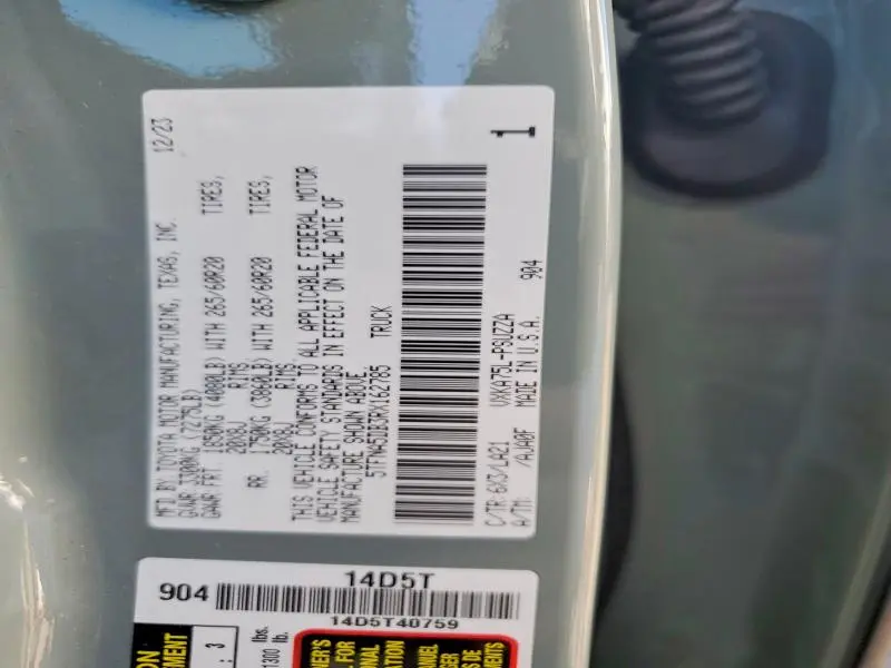 2024 TOYOTA TUNDRA PLATINUM  