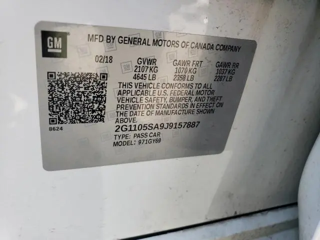 2018 CHEVROLET IMPALA LT  