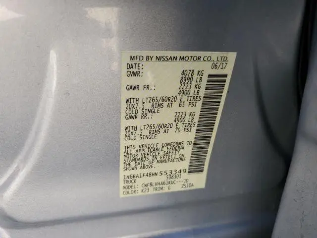 2017 NISSAN TITAN XD SL  